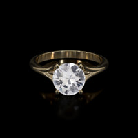 2.91 Ct. Sapphire Ring, 18K Yellow Gold 1