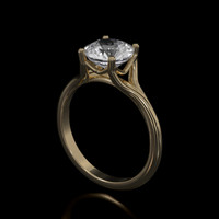 2.91 Ct. Sapphire Ring, 18K Yellow Gold 2