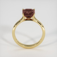 3.06 Ct. Brown Sapphire Ring, 18K Yellow Gold 3