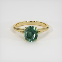 2.22 Ct. Sapphire Ring, 18K Yellow Gold 1