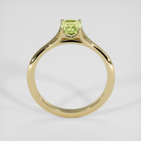 1.24 Ct. Yellowish Green Sapphire Ring, 18K Yellow Gold 3