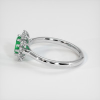 0.40 Ct. Emerald Ring, Platinum 950 4