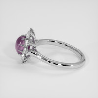 2.14 Ct. Purple Sapphire Ring, 14K White Gold 4