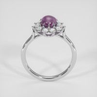 2.14 Ct. Purple Sapphire Ring, 18K White Gold 3