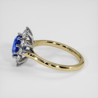 1.39 Ct. Blue Sapphire Ring, 14K White & Yellow 4