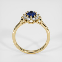 0.73 Ct. Blue Sapphire Ring, 14K Yellow Gold 3