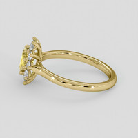 0.53 Ct. Yellow Sapphire Ring, 14K Yellow Gold 4