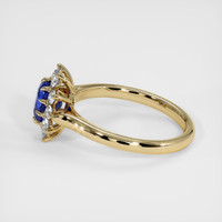 1.10 Ct. Blue Sapphire Ring, 14K Yellow Gold 4
