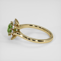 1.54 Ct. Green Sapphire Ring, 18K Yellow Gold 4