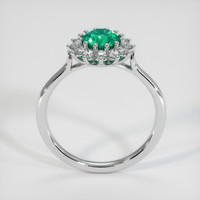 0.76 Ct. Emerald Ring, Platinum 950 3