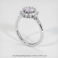 1.29 Ct. Gemstone Ring, Platinum 950 2