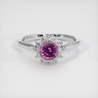 0.88 Ct. Gemstone Ring, Platinum 950 1