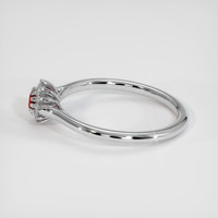 0.30 Ct. Ruby Ring, Platinum 950 4