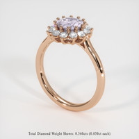 1.29 Ct. Gemstone Ring, 14K Rose Gold 2