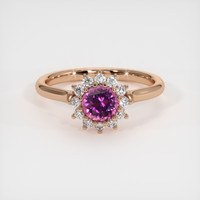 0.88 Ct. Gemstone Ring, 14K Rose Gold 1