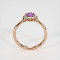 0.43 Ct. Sapphire Ring, 14K Rose Gold 3