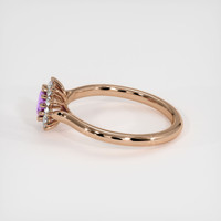 0.43 Ct. Sapphire Ring, 14K Rose Gold 4