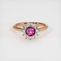 0.59 Ct. Sapphire Ring, 14K Rose Gold 1