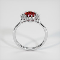 0.85 Ct. Ruby Ring, 10K White Gold 3