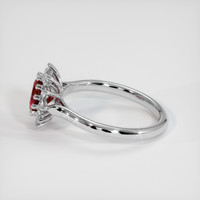 0.85 Ct. Ruby Ring, 10K White Gold 4