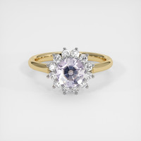 1.29 Ct. Gemstone Ring, 14K White & Yellow 1