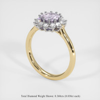 1.29 Ct. Gemstone Ring, 18K White & Yellow 2