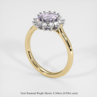 1.29 Ct. Gemstone Ring, 18K White & Yellow 2