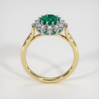 1.20 Ct. Emerald Ring, 18K White & Yellow 3