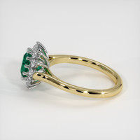 1.20 Ct. Emerald Ring, 18K White & Yellow 4
