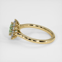 1.22 Ct. Green Sapphire Ring, 14K Yellow Gold 4