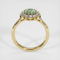 1.22 Ct. Green Sapphire Ring, 18K Yellow Gold 3