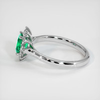 0.97 Ct. Emerald Ring, Platinum 950 4