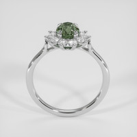 1.31 Ct. Green Sapphire Ring, 14K White Gold 3