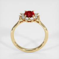 1.02 Ct. Ruby Ring, 10K Yellow Gold 3