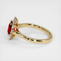1.02 Ct. Ruby Ring, 10K Yellow Gold 4
