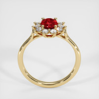 0.81 Ct. Ruby Ring, 10K Yellow Gold 3