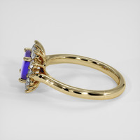 1.00 Ct. Blue Opal Ring, 14K Yellow Gold 4