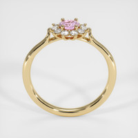 0.38 Ct. Purplish Pink Sapphire Ring, 14K Yellow Gold 3