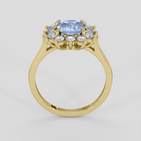 0.97 Ct. Blue Sapphire Ring, 14K Yellow Gold 3