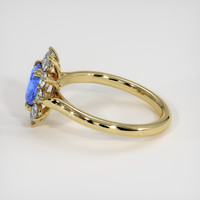 0.95 Ct. Blue Sapphire Ring, 18K Yellow Gold 4