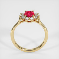 1.05 Ct. Ruby Ring, 18K Yellow Gold 3