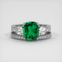 2.52 Ct. Emerald Ring, Platinum 950 1