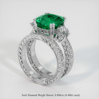 5.33 Ct. Emerald Ring, Platinum 950 2