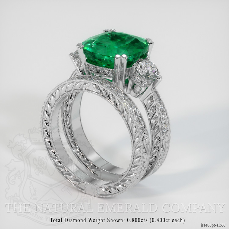 Emerald Ring 5.33 Ct. Platinum 950 | The Natural Emerald Company