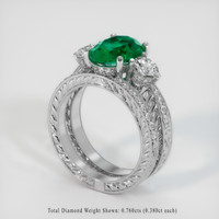 2.29 Ct. Emerald Ring, Platinum 950 2