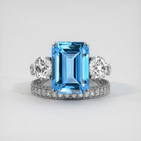 9.09 Ct. Gemstone Ring, Platinum 950 1