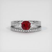 1.55 Ct. Ruby Ring, Platinum 950 1