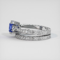 2.00 Ct. Blue Sapphire Ring, Platinum 950 4