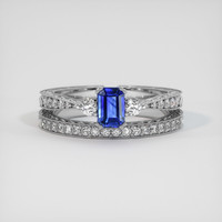 0.72 Ct. Sapphire Ring, Platinum 950 1