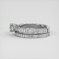 0.76 Ct. Yellowish Green Sapphire Ring, Platinum 950 4